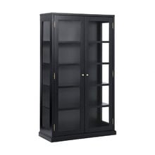 Black Bradford Glass Display Cabinet